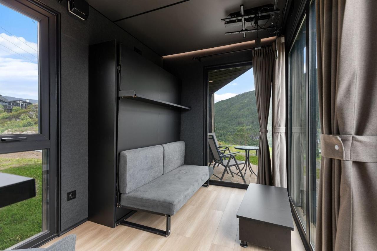 Sogndal Fjordpanorama - Studio Cabins With View Екстериор снимка